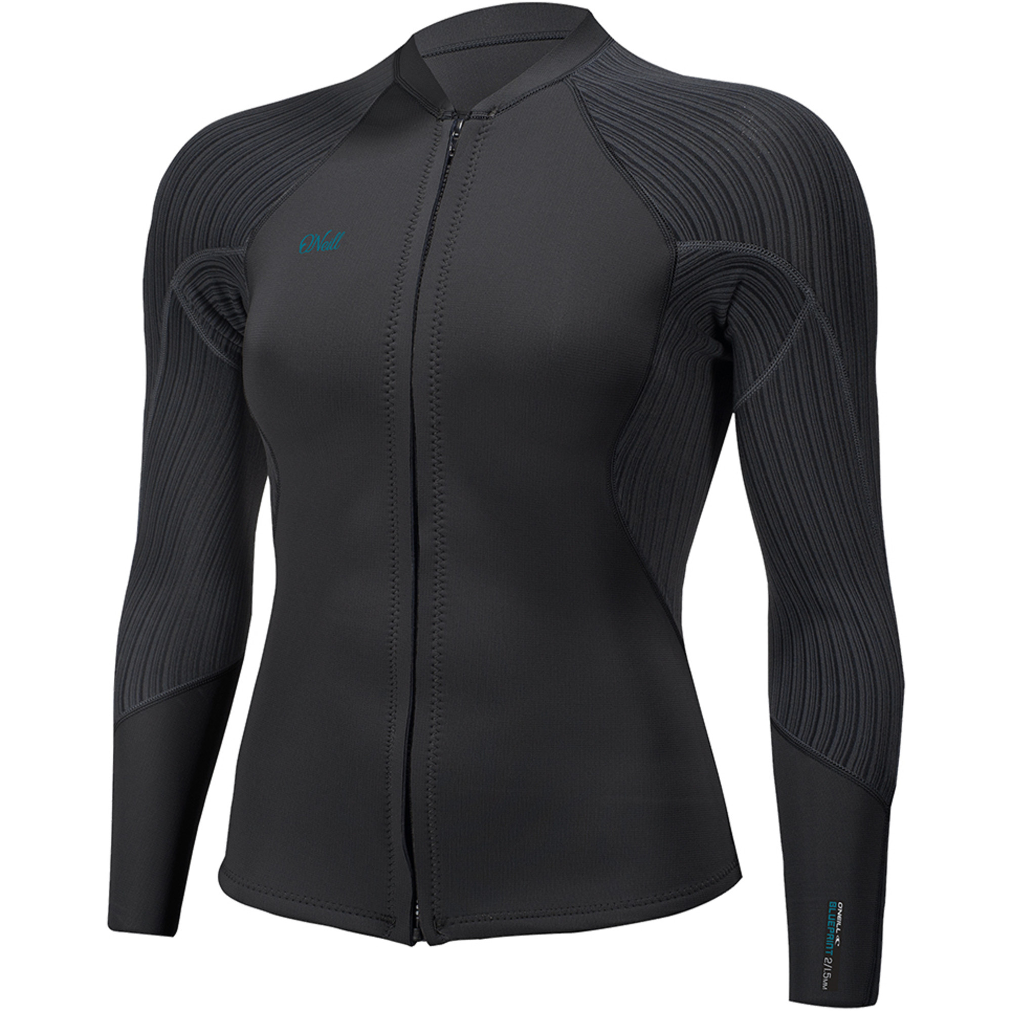 2022 O'Neill Womens Blueprint 2/1 5mm Wetsuit Jacket 5448 Black